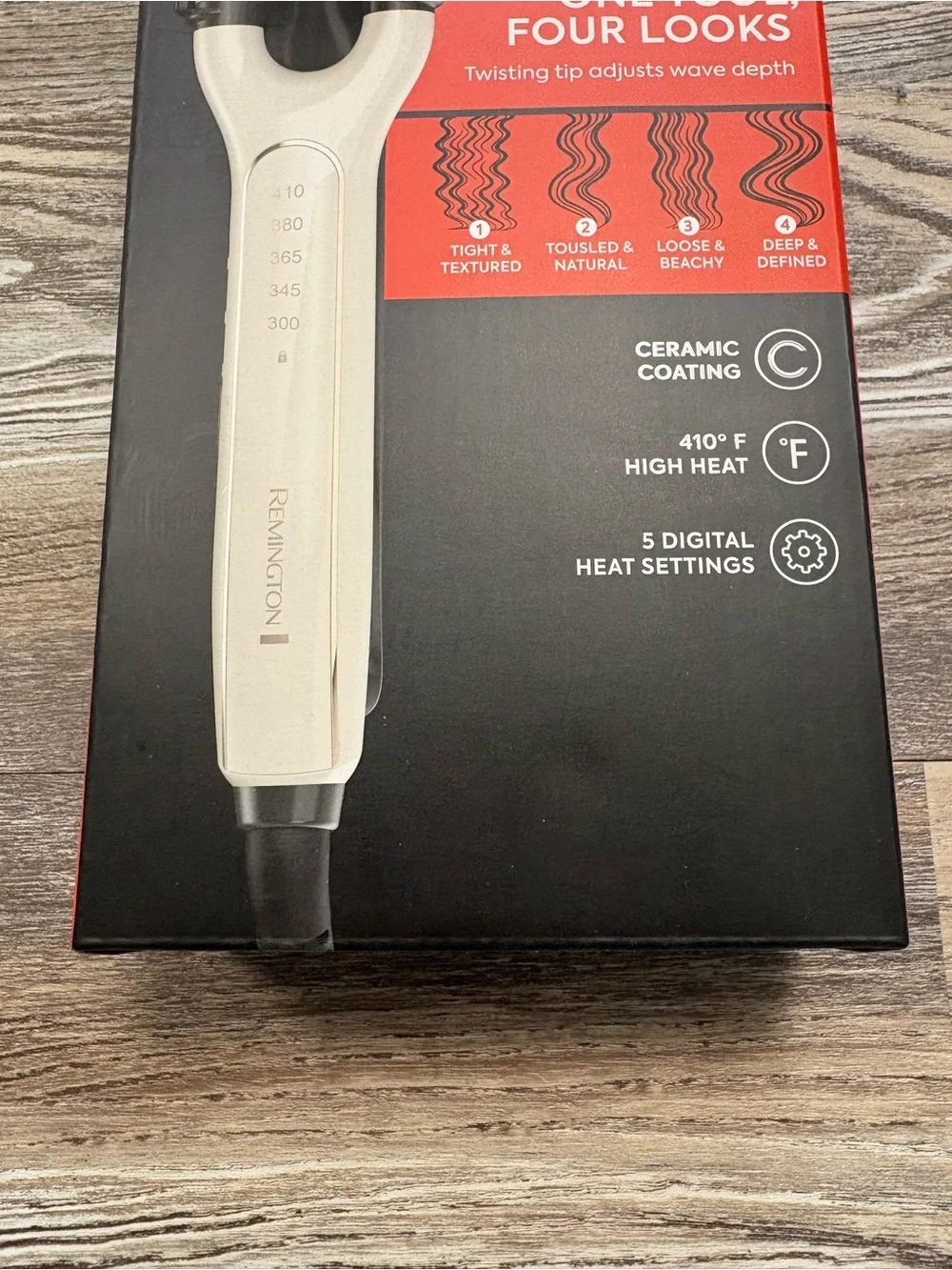 Remington 4 In 1 Adjustable Waver Curling Iron NIB